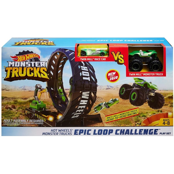 Hot Wheels Monster Trucks Set De Joaca Provocare Pe Pista 4-8 Ani 33529458